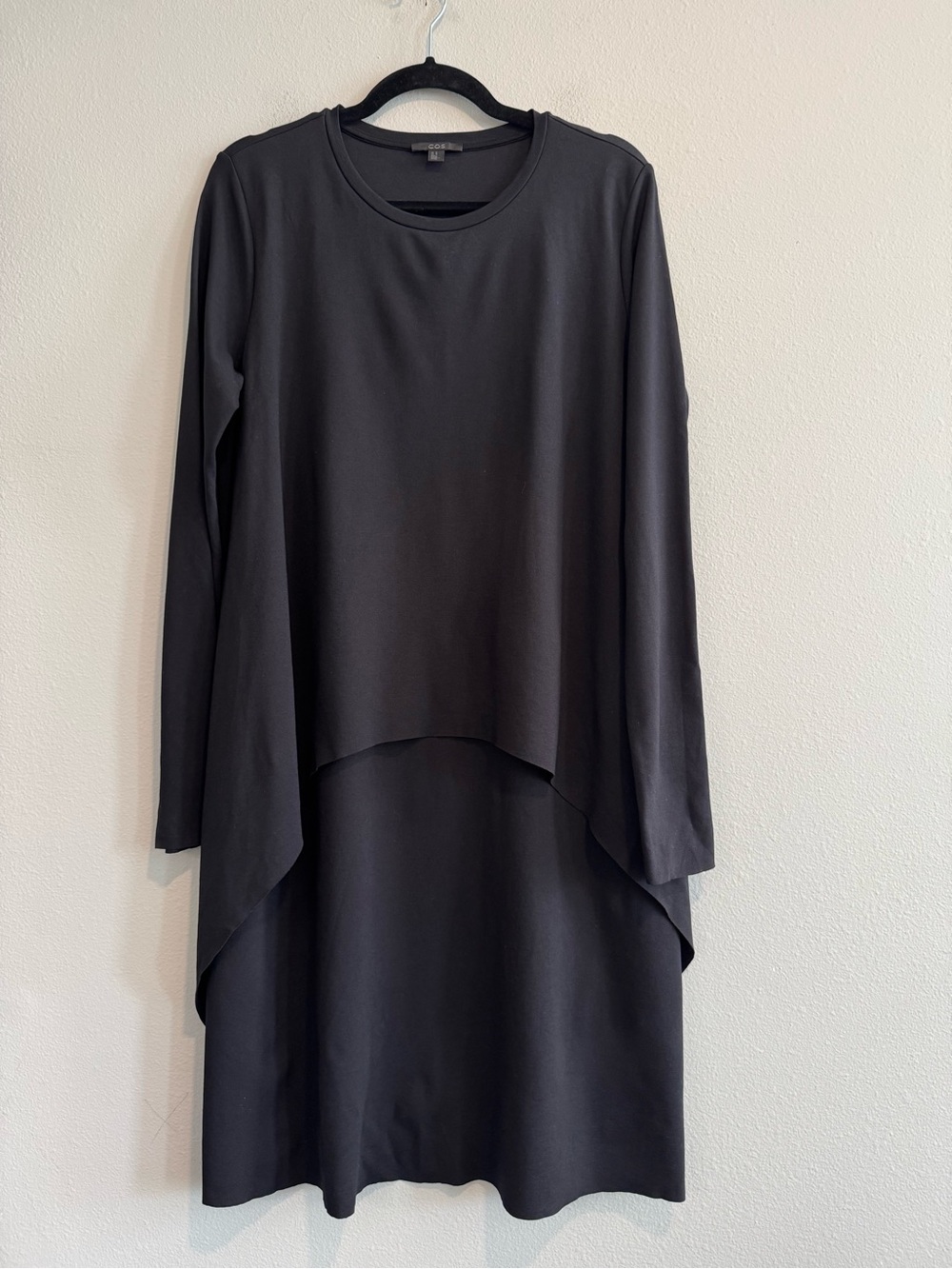 COS Layered Long-Sleeve Dress M Capsule Minimalist